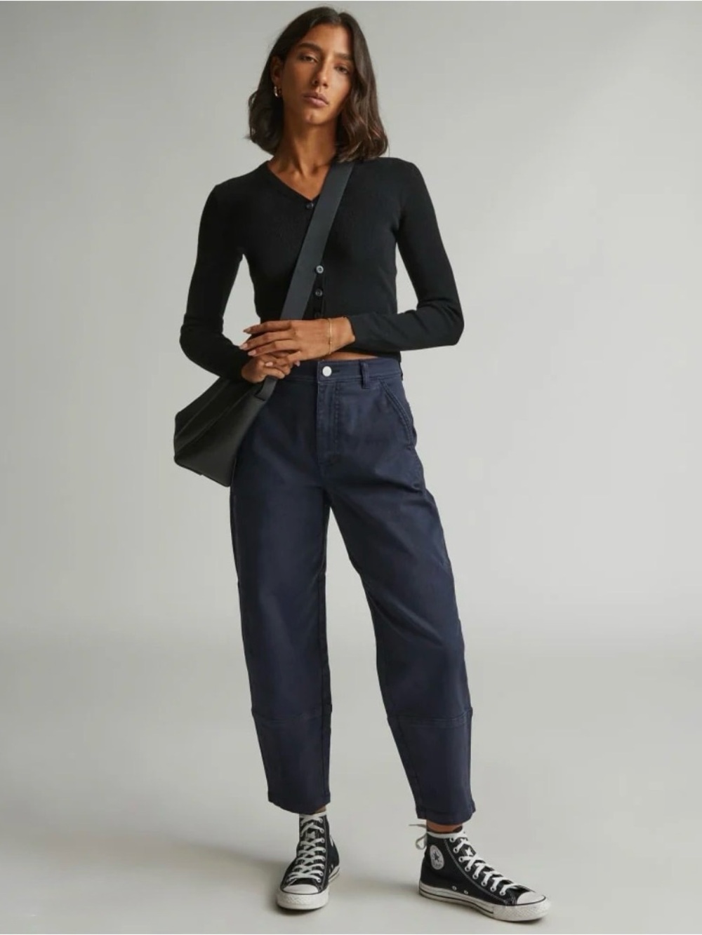 Everlane Utility Barrel Pant, Navy Size 2 Regular